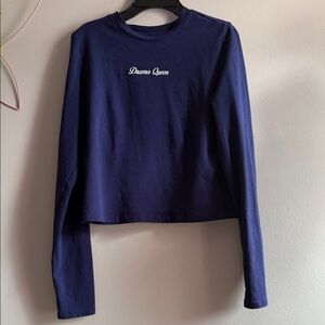 No Boundaries Navy Long Sleeve Tee